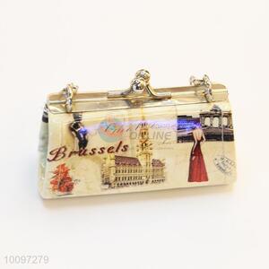 Hot sale fashion design clutch bag/party bag/purse with matal chain