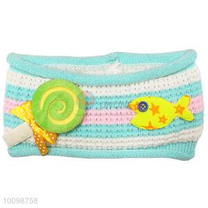 Wholesale baby winter knitted head wrap with curling