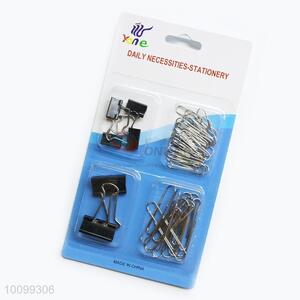 Iron Binder Clips and Paper Clips Set