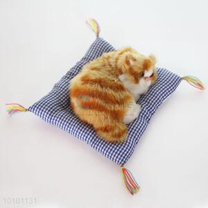 Cute Imitated Cat Handmade Crafts With Cloth Pad For <em>Car</em> <em>Decoration</em>