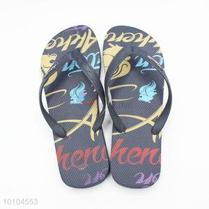 Fashion printed flip flops slipper footwear for unisex
