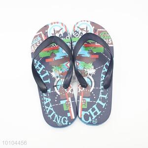 Fashion printed summer slippers for men