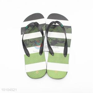 Men beach flip flops striped slippers