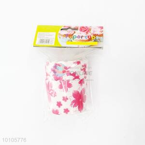 Fashion Flowers Printed Paper Muffin Cups