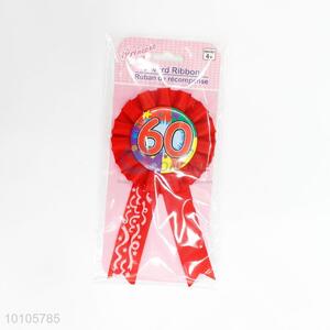 Vintage 60's pink award ribbon for costume party