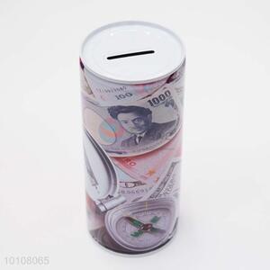 Wholesale durable zip-top can shape tinplate money box