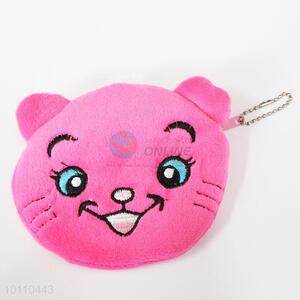 Rose red cat change purse/coin holder