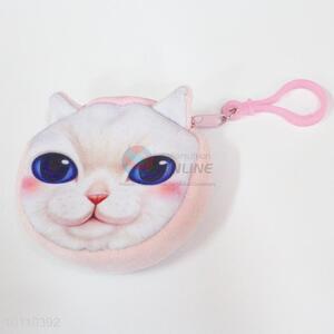 Hot low price beautiful cat printing change purse/coin holder