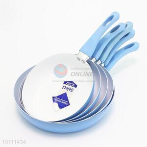 Blue Color Flat Ceramic Coating Non-stick Frying Pan