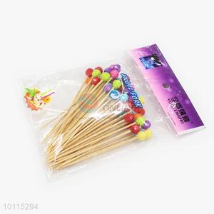Creative Design Bamboo Toothpicks/Fruit Picks Set
