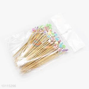 Utility and Durable Bamboo Toothpicks/Fruit Picks Set