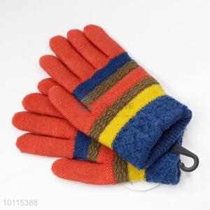 Hot sale knitted acrylic children gloves