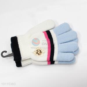 Wholesale soft acrylic children gloves