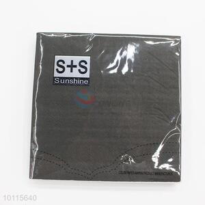 Wholesale cool black&gray low price napkin