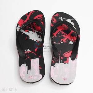 Red Pattern Men's Slipper/Beach Slipper/Flip Flop Slippers