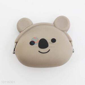 Gray Bear Shaped Silicone Coin Purse,Coin Holder,Coin Pouch