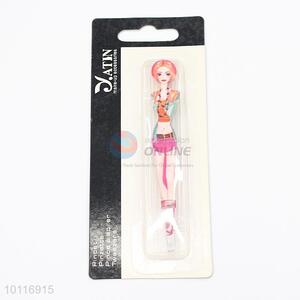 Fashion Style Girl Shaped Stainless Steel Eyebrow Tweezer