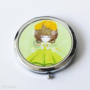 Lovely Girl Printed Round Makeup Mirror/Cosmetic Mirror for Girls