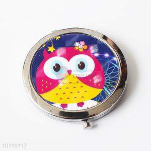 Likable Owl Printed Round Makeup Mirror/Cosmetic Mirror for Girls