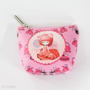 Pink 11*8*3.5cm mini wallet/coin purse/coin pouch for girl