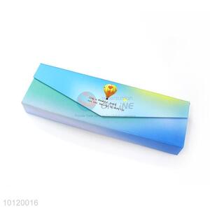 Blue Single Layer Pencil Box/Pencil Case/Cardboard Box