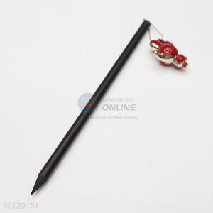 Wholesale slap-up black HB pencil with lovely pendant for gift