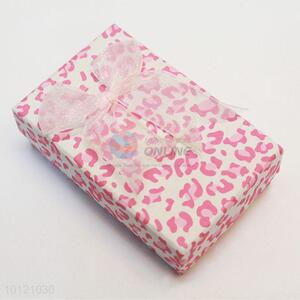 Pink Leopard Paper Jewelry Set Box Cases