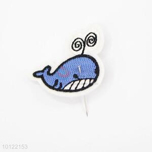 Cute whale diy embroidery patch for cloth