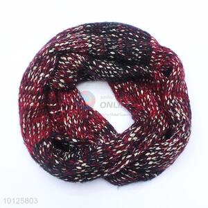 Vintage Color Knitted Winter Circle Scarf