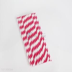 Hot Sale Red Customizable Paper Straw