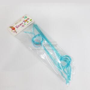 Wholesale Blue Customizable Shape Straw