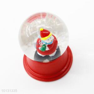 China factory snowman red base resin crystal ball