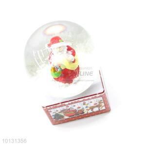 China manufcturer Father Christmas gift box base resin crystal ball