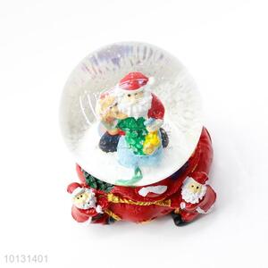 Hot selling Father Christmas resin crystal ball