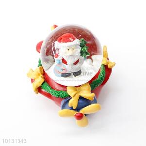 New product Father Christmas plane base resin crystal ball