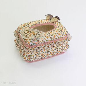 Flower Printed Napkin Holder for Home Office