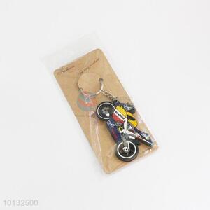 Yellow Red motorcycle key chain/key ring