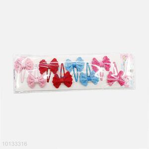 Best Selling Lovely Colorful Bowknot Hair Clips for Children
