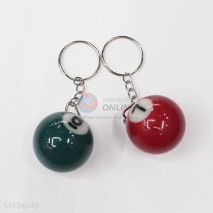 Factory Direct Key Chains With Billiards Pendant