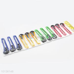 12pcs low price blue/yellow/green/red best art knifes