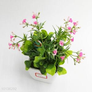 Plastic Flower Home Desk Decoration Artificial Potted