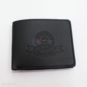 High Quality Black Leather Cards Holder Wallet for Men