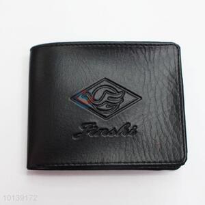 Cheap Fashion Black Short Style Leather Men Wallet