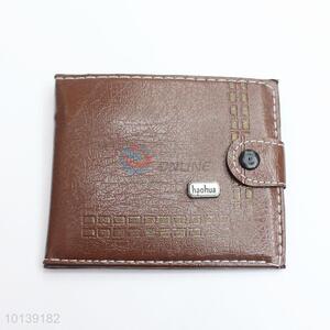 Fashion Short Style Leather Men Wallet with Buckle