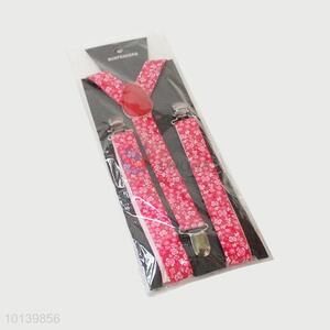 Promotional Clip-on Trouser Braces Suspender with Flowers Pattern