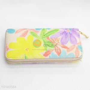 Colorful flower  pattern handbag/clutchbag/wallet/purse
