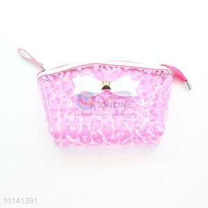 Pink cosmetic makeup bag for girls