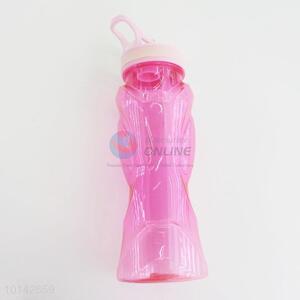 Wholesale Cheap Rose Red Plastic Sports Water Bottle