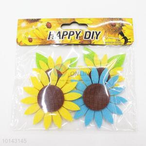 Cheap sunflower adhesive craft set/DIY non-woven decorative craft