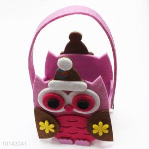 Wholesale pink owl craft packet/non-woven bag